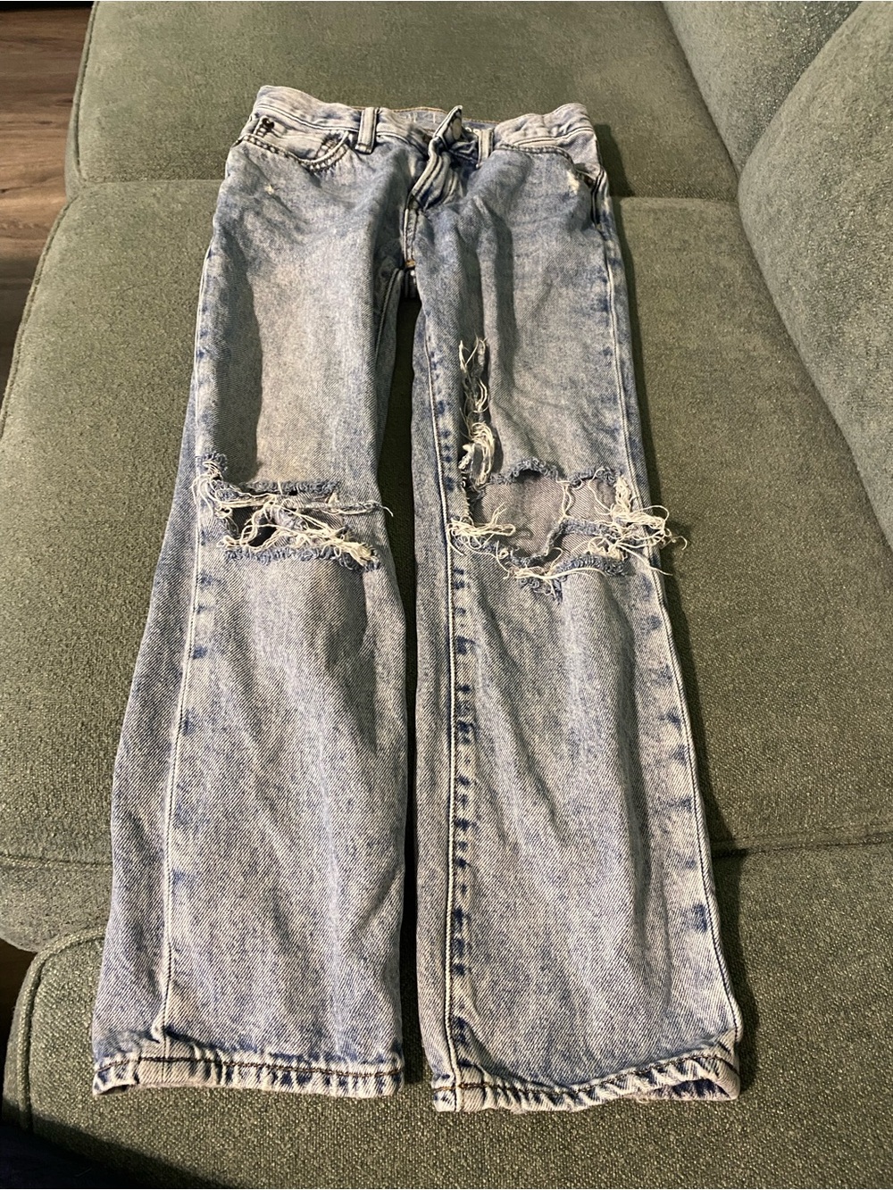 GAP Light Blue Distressed Kids Jeans